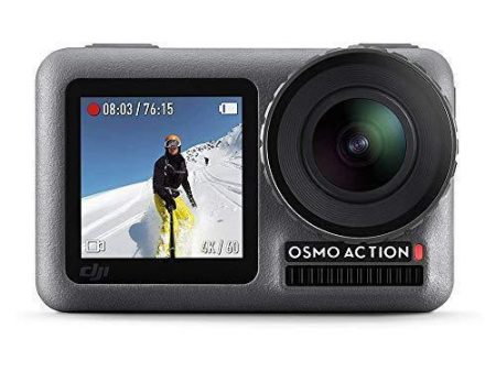 DJI Osmo Action - 4K Action Cam 12MP Digital Camera with 2 Displays 36ft Underwater Waterproof WiFi HDR Video 145° Angle, Black Online