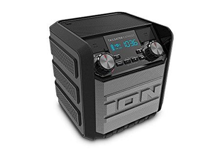 ION Audio Tailgater Express | Compact Water-Resistant Wireless Speaker System with AM FM Radio & USB Charge Port (20W) Discount