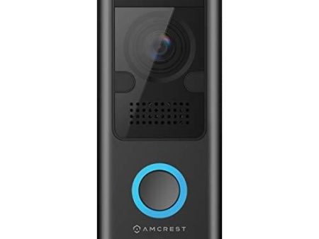 Amcrest 1080P Video Doorbell Camera Pro, Outdoor Smart Home 2.4GHz WiFi Doorbell Camera (Wired Power), MicroSD Card, PIR Motion Detect, RTSP, IP55 Weatherproof, 2-Way Audio, 140º Wide-Angle AD110 Online Sale