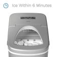 hOmeLabs Portable Ice Maker Machine for Counter Top - Makes 26 lbs of Ice per 24 hours - Ice Cubes ready in 6 Minutes - Electric Ice Making Machine with Ice Scoop and 1.5 lb Ice Storage - Silver Online Sale