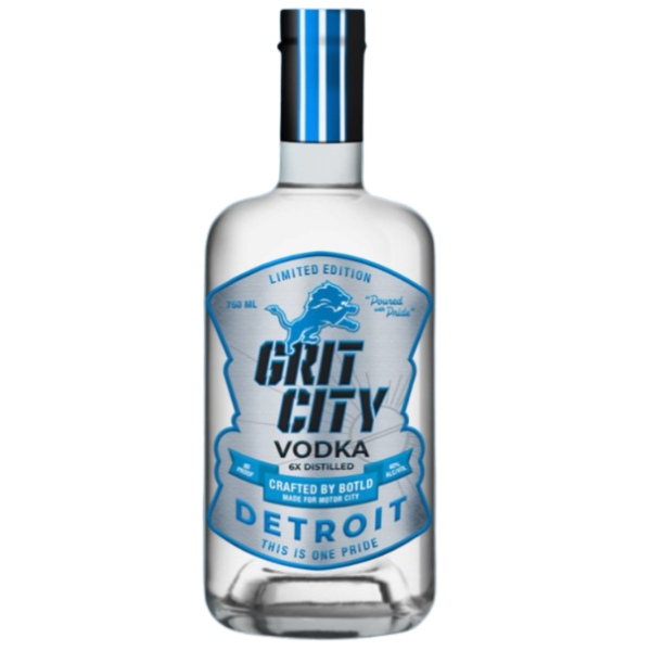 **DETROIT LIONS**  Grit City Vodka, USA (750ml) For Cheap