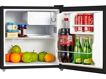 Midea WHS-65LB1 Compact Single Reversible Door Refrigerator, 1.6 Cubic Feet(0.045 Cubic Meter), Black Online