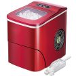 AGLUCKY Counter top Ice Maker Machine,Compact Automatic Ice Maker,9 Cubes Ready in 6-8 Minutes,Portable Ice Cube Maker with Scoop and Basket,Perfect for Home Kitchen Office Bar (Red) Online now