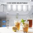 Ice Makers Countertop, Self-Cleaning Function, 26lbs 24Hrs, 9 Cubes Ready in 7mins with LED Display for Parties Mixed, Portable Ice Cube Maker with Ice Scoop and Basket (Silver) Hot on Sale