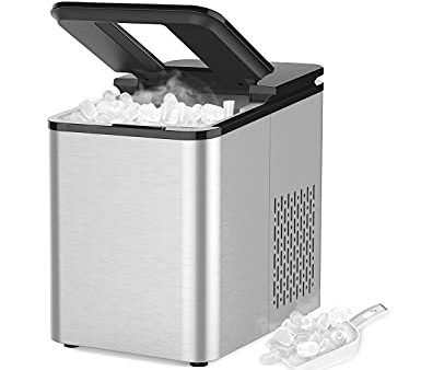 IKT Ice Maker, ice Makers countertop,self-Cleaning,26.5 lbs per Day, 9 ice Ready in 6 Minutes, with Ice Scoop and Bucket… Discount