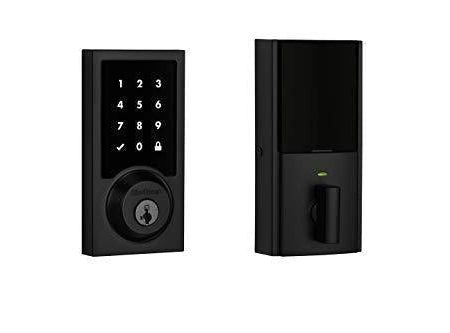 Kwikset 99190-004 Contemporary Premis Touchscreen Keyless Entry Smart Deadbolt Door Lock Works with Apple HomeKit Featuring SmartKey Security, Iron Black For Cheap