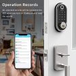 Smart Deadbolt, SMONET Fingerprint Electronic Deadbolt Door Lock with Keypad-Bluetooth Keyless Entry Keypad Smart Deadbolt App Control, Ekeys Sharing, App Monitoring Auto Lock for Homes and Hotel For Discount