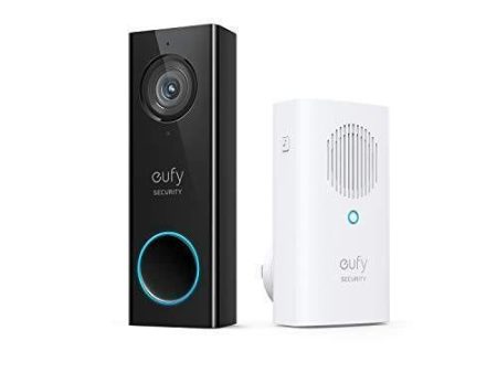 eufy Security, Wi-Fi Video Doorbell, 2K Resolution Video doorbell Camera, No Monthly Fees, Secure Local Storage, Human Detection, 2-Way Audio, Free Wireless Chime-Requires Existing Doorbell Wires Fashion