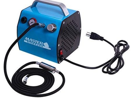 Master Airbrush Model TC-77, Super Quiet High Performance Airbrush Compressor with a 6 Inch Braided Hose with Mini-Inline Moisture Filter Online