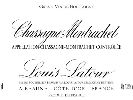 2022 Louis Latour Chassagne-Montrachet, Cote de Beaune, France (750ml) For Sale