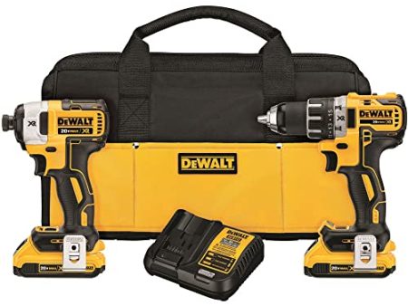 DEWALT 20V Max XR Cordless Drill Combo Kit, Brushless, 2-Tool (DCK283D2) Online