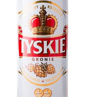 (24pk cans)-Tyskie Gronie Pale Lager Beer, Poland (500ml) For Cheap