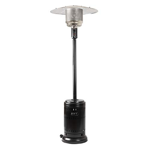 Amazon Basics 46,000 BTU Outdoor Propane Patio Heater with Wheels, Commercial & Residential - Havana Bronze For Discount