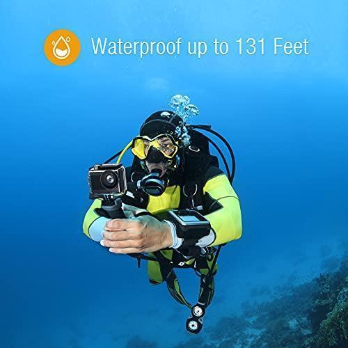 Campark Action Camera 4K 20MP Dual Screen EIS WiFi 40M Waterproof Underwater Vlogging Camera Men Gifts with Accessories Kit Compatible with Gopro Hero Camera For Cheap