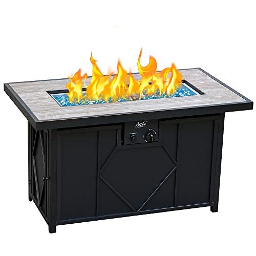 BALI OUTDOORS Fire Pit Propane Gas FirePit Table Rectangular Tabletop 42in 60,000BTU Cheap