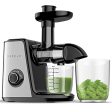 Juicer Machines, ORFELD Slow Masticating Juicer Extractor Easy to Clean, Quiet Motor and Reverse Function, Cold Press Juicer for Vegetable and Fruit Carrots, Oranges and Celery etc (Silver) Discount