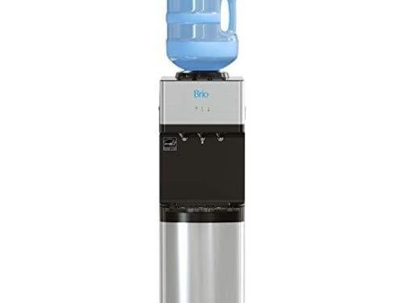 Brio Limited Edition Top Loading Water Cooler Dispenser - Hot & Cold Water, Child Safety Lock, Holds 3 or 5 Gallon Bottles - UL Energy Star Approved Discount