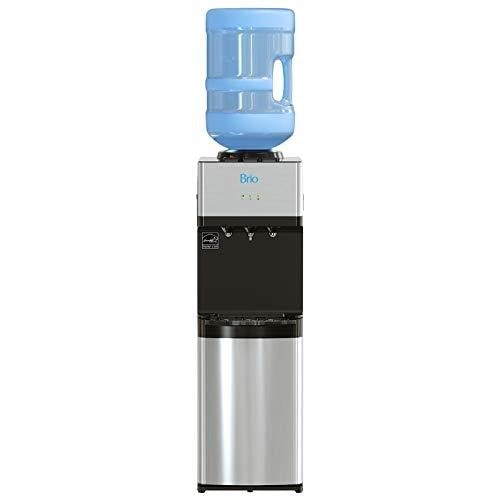 Brio Limited Edition Top Loading Water Cooler Dispenser - Hot & Cold Water, Child Safety Lock, Holds 3 or 5 Gallon Bottles - UL Energy Star Approved Discount