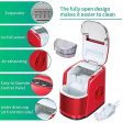 Kismile Countertop Ice Maker Machine,26Lbs 24H Compact Automatic Ice Makers,9 Cubes Ready in 6-8 Minutes,Portable Ice Cube Maker with self-Cleaning Program (Red) Hot on Sale