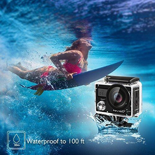 AKASO Brave 4 4K 20MP WiFi Action Camera Ultra HD with EIS 30m Underwater Waterproof Camera Remote Control 5X Zoom Underwater Camcorder with 2 Batteries and Helmet Accessories Kit Hot on Sale