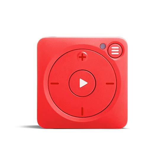 Mighty Vibe Spotify and Amazon Music Player - Bluetooth & Wired Headphones - 1,000+ Song Storage - No Phone Needed - Red Supply