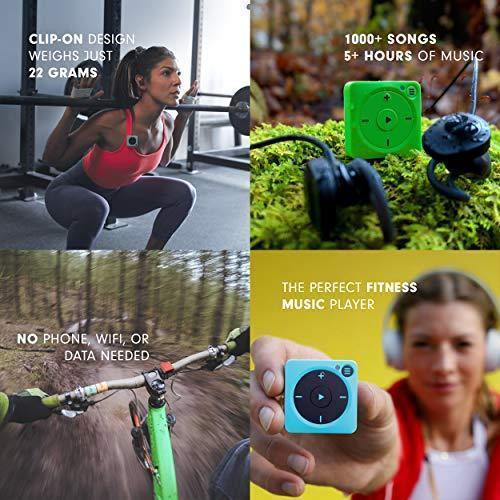 Mighty Vibe Spotify and Amazon Music Player - Bluetooth & Wired Headphones - 1,000+ Song Storage - No Phone Needed - Red Supply