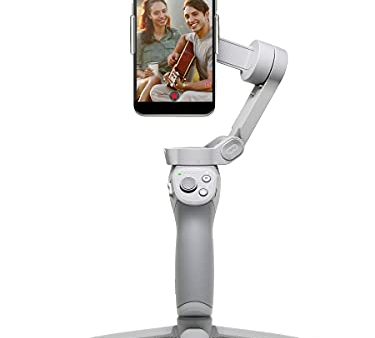 DJI OM 4 - Handheld 3-Axis Smartphone Gimbal Stabilizer with Grip, Tripod, Gimbal Stabilizer Ideal for Vlogging, YouTube, Live Video, Phone Stabilizer Compatible with iPhone and Android For Cheap