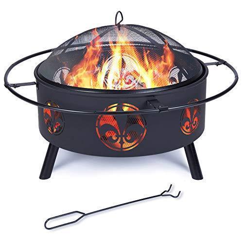 Outdoor Fire Pits Wood Burning Firepits for Outside,32 Inch For Cheap