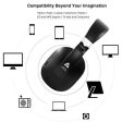 ARTISTE Wireless TV Headphones Over Ear Headsets - Digital Stereo Headsets with 2.4GHz RF Transmitter, Charging Dock, 100ft Wireless Range and Rechargeable 20 Hour Battery, Black Hot on Sale