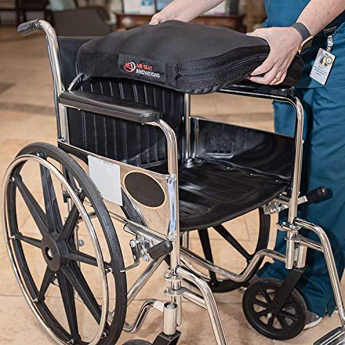 Air Seat Innovations Seat Cushion: Office Chair, Wheelchair, Car or Truck Driver Seat Pad - Lower Back, Coccyx and Sciatica Pain Relief, 18” x 16” For Discount