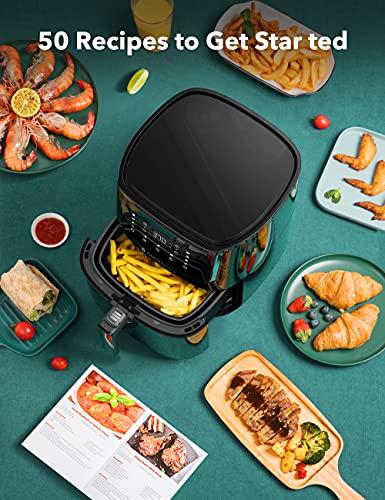 TaoTronics Air Fryer, Max XL 6 Quart 1750W 11-in-1 Airfryer Oven with Basket & Touch Panel, 11 Preset Menus 50 Recipes Cookbook for Roast, Preheat, Bake, Nonstick Easy Clean, Black Online Sale