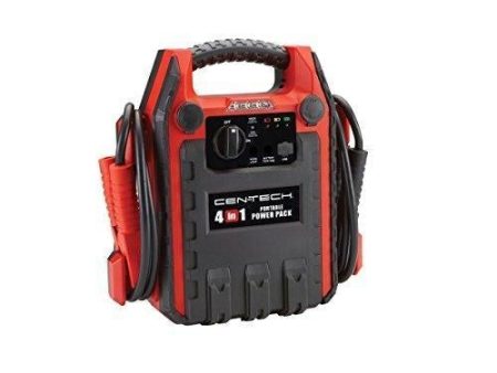 4-in-1 Jump Starter with 260 PSI Air Compressor; 12VDC outlet; Built-in Work Light Online Hot Sale