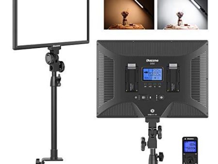 Dazzne D50 Desk Mount Video Light with C-Clamp, LED Studio Photography Light with Wireless Remote, 15.4 Inches 45W 3000K-8000K 3600LM Dimmable 0-100% for Video Conference Tiktok Live Game Streaming For Discount