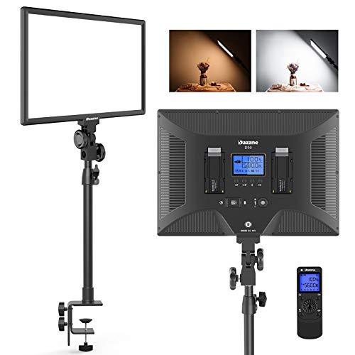 Dazzne D50 Desk Mount Video Light with C-Clamp, LED Studio Photography Light with Wireless Remote, 15.4 Inches 45W 3000K-8000K 3600LM Dimmable 0-100% for Video Conference Tiktok Live Game Streaming For Discount