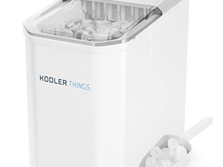 Countertop Ice Maker Machine Portable, Self Cleaning Function, Mini Ice Makers, Make 26 lbs ice in 24 hrs, Ice Cubes Ready in 6-8 Mins with Ice Scoop and Basket for Home Office Bar Discount