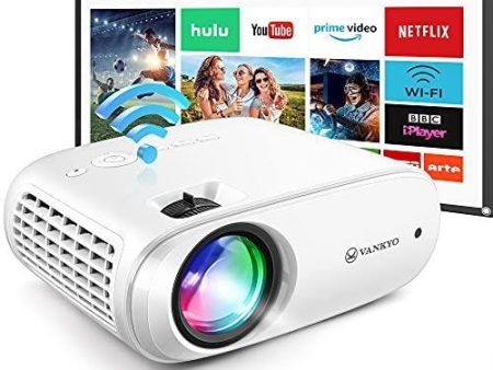 VANKYO Cinemango 100 WiFi Projector, Mini Projector for Outdoor Movies with 100   Projector Screen, 220  Display & 1080P Supported, 55,000 Hours LED Lamp Life, Compatible with HDMI TV Stick USB Online now