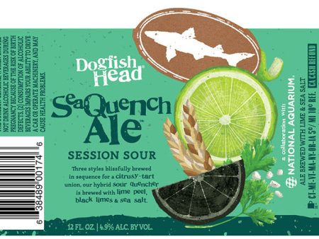 (24pk cans)-Dogfish Head Seaquench Session Sour Ale Beer, Delaware, USA (12oz) Online