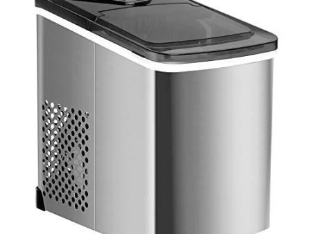 Northair Stainless Steel Portable Countertop Ice Maker with Ice Scoop and Basket 26 lb. Daily Capacity - Silver on Sale