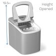 hOmeLabs Portable Ice Maker Machine for Counter Top - Makes 26 lbs of Ice per 24 hours - Ice Cubes ready in 6 Minutes - Electric Ice Making Machine with Ice Scoop and 1.5 lb Ice Storage - Silver Online Sale