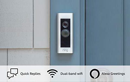 Ring Video Doorbell Pro – Upgraded, with added security features and a sleek design (existing doorbell wiring required) Supply