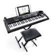 Alesis Melody 61 MKII - 61 Key Music Keyboard   Digital Piano with Built-In Speakers, Headphones, Microphone, Piano Stand, Music Rest and Stool Supply