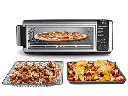 Ninja Foodi Digital Fry, Convection Oven, Toaster, Air Fryer, Flip-Away for Storage, with XL Capacity, and a Stainless Steel Finish (Renewed) Supply