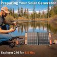 Jackery SolarSaga 60W Solar Panel for Explorer 160 240 500 as Portable Solar Generator, Portable Foldable Solar Charger for Summer Camping Van RV(Can t Charge Explorer 440  PowerPro) For Discount