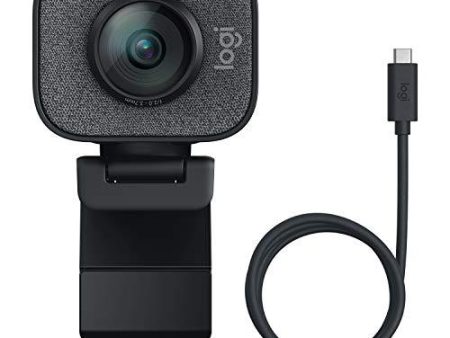 Logitech StreamCam, 1080P HD 60fps Streaming Webcam with USB-C and Built-in Microphone, Graphite Fashion