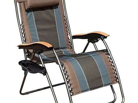 Timber Ridge Zero Gravity Chair Oversized Recliner Padded Folding Patio Lounge Chair 350lbs Capacity Adjustable Lawn Chair with Cup Holder, Headrest, for Outdoor, Camping, Patio, Lawn Online Hot Sale