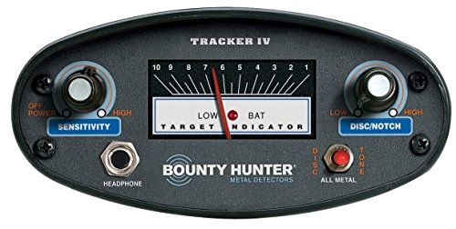 Bounty Hunter 3410001 TK4 Tracker IV Metal Detector, 8-inch Waterproof Coil Detects, Black Supply