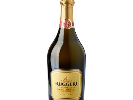 NV Ruggeri Giall Oro Gold Label Extra Dry Superiore, Prosecco di Conegliano-Valdobbiadene DOCG, Italy (750ml) Fashion