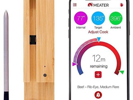 MEATER Plus | Smart Meat Thermometer with Bluetooth | 165ft Wireless Range | for The Oven, Grill, Kitchen, BBQ, Smoker, Rotisserie For Discount