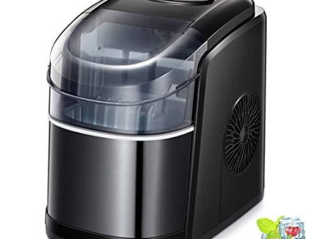 Kismile Counter top Ice Maker Machine with Self-Cleaning, 26LBS 24H Compact Automatic Ice Maker,9 Cubes Ready in 6-8 Minutes,Portable Ice Cube Maker, Perfect for Home Kitchen Office Bar (Black) Online now