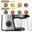 Juicer Machines, ORFELD Slow Masticating Juicer Extractor Easy to Clean, Quiet Motor and Reverse Function, Cold Press Juicer for Vegetable and Fruit Carrots, Oranges and Celery etc (Silver) Discount